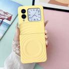 For Huawei nova Flip Wave Texture MagSafe Skin Feel PC Phone Case(Yellow) - 2