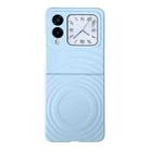For Huawei nova Flip Wave Texture MagSafe Skin Feel PC Phone Case(Light Blue) - 1