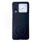 For Huawei nova Flip Wave Texture MagSafe Skin Feel PC Phone Case(Black) - 1