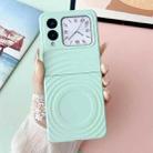 For Huawei nova Flip Wave Texture MagSafe Skin Feel PC Phone Case(Mint Green) - 2