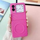 For Huawei nova Flip Wave Texture MagSafe Skin Feel PC Phone Case(Rose Red) - 2