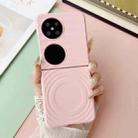 For Huawei Pocket 2 Wave Texture MagSafe Skin Feel PC Phone Case(Pink) - 2