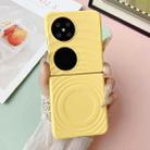 For Huawei Pocket 2 Wave Texture MagSafe Skin Feel PC Phone Case(Yellow) - 2