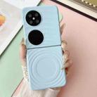 For Huawei Pocket 2 Wave Texture MagSafe Skin Feel PC Phone Case(Light Blue) - 2