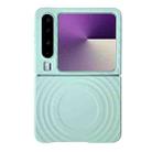 For Huawei Pura X Wave Texture MagSafe Skin Feel PC Phone Case(Mint Green) - 1