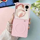 For Honor V Flip Wave Texture MagSafe Skin Feel PC Phone Case(Pink) - 2