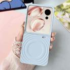 For Honor V Flip Wave Texture MagSafe Skin Feel PC Phone Case(Light Blue) - 2