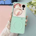 For Honor V Flip Wave Texture MagSafe Skin Feel PC Phone Case(Mint Green) - 2