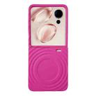 For Honor V Flip Wave Texture MagSafe Skin Feel PC Phone Case(Rose Red) - 1