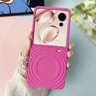 For Honor V Flip Wave Texture MagSafe Skin Feel PC Phone Case(Rose Red) - 2