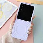 For Xiaomi Mix Flip Wave Texture MagSafe Skin Feel PC Phone Case(Purple) - 2