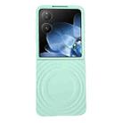 For Xiaomi Mix Flip Wave Texture MagSafe Skin Feel PC Phone Case(Mint Green) - 1
