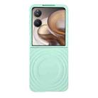 For Xiaomi Mix Flip 2 Wave Texture MagSafe Skin Feel PC Phone Case(Mint Green) - 1