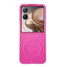 For Xiaomi Mix Flip 2 Wave Texture MagSafe Skin Feel PC Phone Case(Rose Red) - 1