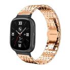 For Honor Watch 4 20mm xDfind Seven-bead Solid Stainless Steel Watch Band(Rose Gold) - 1