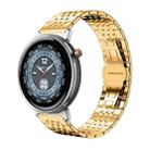 For Honor Watch Fit 22mm xDfind Seven-bead Solid Stainless Steel Watch Band(Gold) - 1