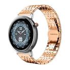 For Honor Watch Fit 22mm xDfind Seven-bead Solid Stainless Steel Watch Band(Rose Gold) - 1
