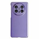 For Huawei Mate X6 Skin Meel PC Magnetic Hinge Folding Phone Case(Purple) - 1