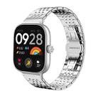 For Xiaomi Smart Band 9 Pro/Redmi Watch 5/4 20mm xDfind Seven-bead Solid Stainless Steel Watch Band(Silver) - 1