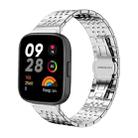 For Redmi Watch 3 20mm xDfind Seven-bead Solid Stainless Steel Watch Band(Silver) - 1