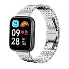 For Redmi Watch 3 Active / Lite 20mm xDfind Seven-bead Solid Stainless Steel Watch Band(Silver) - 1