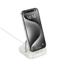 hoco CQ16B Astute 2 in 1 Desktop Wireless Charger(White) - 1