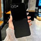 For Samsung Galaxy Z Flip7 5G Weave Texture PU Hybrid PC Phone Case(Black) - 2