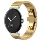 For Google Pixel Watch 3 45mm 22mm xDfind One-bead Bamboo Solid Stainless Steel Watch Band(Gold) - 1