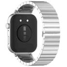 For Huawei Watch Fit4 / Fit3 / Fit4 Pro 20mm xDfind One-bead Bamboo Solid Stainless Steel Watch Band(Silver) - 2