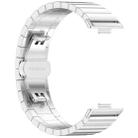 For Huawei Watch Fit4 / Fit3 / Fit4 Pro 20mm xDfind One-bead Bamboo Solid Stainless Steel Watch Band(Silver) - 3
