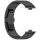 For Huawei Watch Fit4 / Fit3 / Fit4 Pro 20mm xDfind One-bead Bamboo Solid Stainless Steel Watch Band(Black) - 3