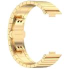 For Huawei Watch Fit4 / Fit3 / Fit4 Pro 20mm xDfind One-bead Bamboo Solid Stainless Steel Watch Band(Gold) - 3