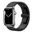 For Apple Watch 38 / 40 / 41 / S10 42mm 20mm xDfind One-bead Bamboo Solid Stainless Steel Watch Band(Black) - 1