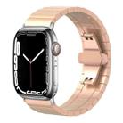 For Apple Watch 38 / 40 / 41 / S10 42mm 20mm xDfind One-bead Bamboo Solid Stainless Steel Watch Band(Rose Gold) - 1