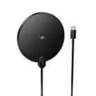 hoco CW62 Peak 15W Digital Display Desktop Wireless Charger(Black) - 1