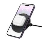 hoco CW62 Peak 15W Digital Display Desktop Wireless Charger(Black) - 3