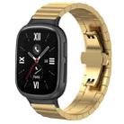 For Honor Watch 4 TMA-L19 20mm xDfind One-bead Bamboo Solid Stainless Steel Watch Band(Gold) - 1