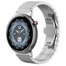 For Honor Watch Fit 22mm xDfind One-bead Bamboo Solid Stainless Steel Watch Band(Silver) - 1