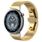 For Honor Watch Fit 22mm xDfind One-bead Bamboo Solid Stainless Steel Watch Band(Gold) - 1