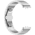 For Samsung Galaxy Fit3 SM-R390 18mm xDfind One-bead Bamboo Solid Stainless Steel Watch Band(Silver) - 2