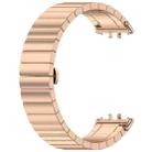 For Samsung Galaxy Fit3 SM-R390 18mm xDfind One-bead Bamboo Solid Stainless Steel Watch Band(Rose Gold) - 2