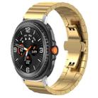 For Samsung Galaxy Watch8 22mm xDfind One-bead Bamboo Solid Stainless Steel Watch Band(Gold) - 1