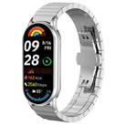 For Xiaomi Smart Band 10 / 9 / 8 NFC 14mm xDfind One-bead Bamboo Solid Stainless Steel Watch Band(Silver) - 1