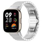 For Redmi Watch 3 20mm xDfind One-bead Bamboo Solid Stainless Steel Watch Band(Silver) - 1