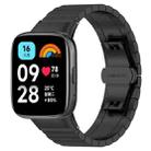 For Redmi Watch 3 Active / Lite 20mm xDfind One-bead Bamboo Solid Stainless Steel Watch Band(Black) - 1