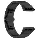 For Redmi Watch 3 Active / Lite 20mm xDfind One-bead Bamboo Solid Stainless Steel Watch Band(Black) - 2
