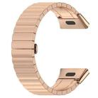 For Redmi Watch 3 Active / Lite 20mm xDfind One-bead Bamboo Solid Stainless Steel Watch Band(Rose Gold) - 2