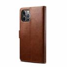 For iPhone 12 mini GUSSIM Business Style Horizontal Flip Leather Case with Holder & Card Slots & Wallet(Brown) - 3