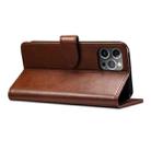 For iPhone 12 mini GUSSIM Business Style Horizontal Flip Leather Case with Holder & Card Slots & Wallet(Brown) - 6