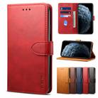 For iPhone 12 / 12 Pro GUSSIM Business Style Horizontal Flip Leather Case with Holder & Card Slots & Wallet(Red) - 1